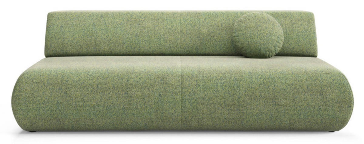 SITZSOFA Grün PENTI Mit Schlaffunktion Bez Armlehnen - Grün, Textil (214/74/100cm) - Sepro Meble