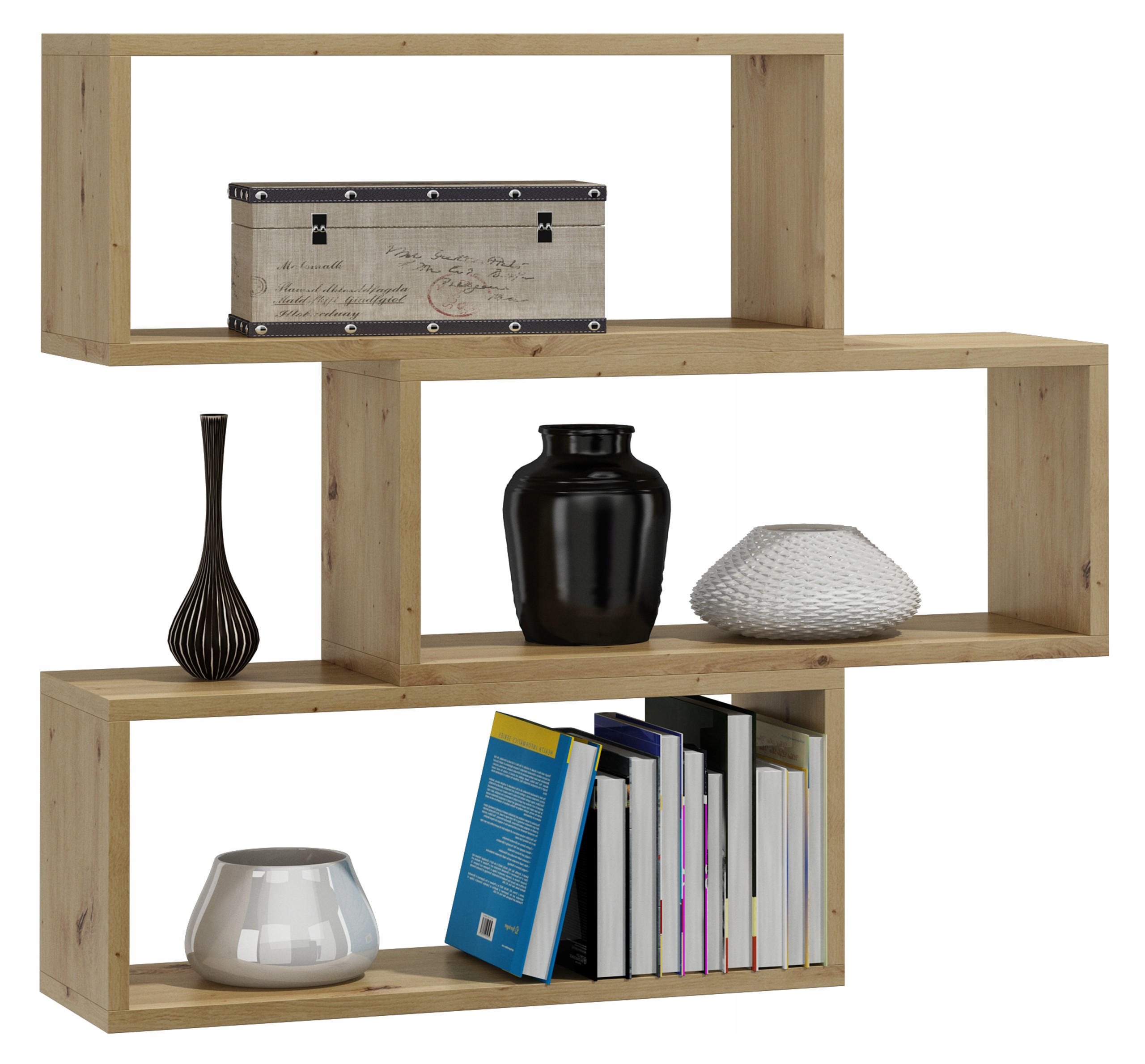 WANDREGAL Adam 3 Regalwürfel Artisan Eiche 65/21/93 cm - Eiche Artisan, Holzwerkstoff (65/93/21cm) - Matkam Möbel