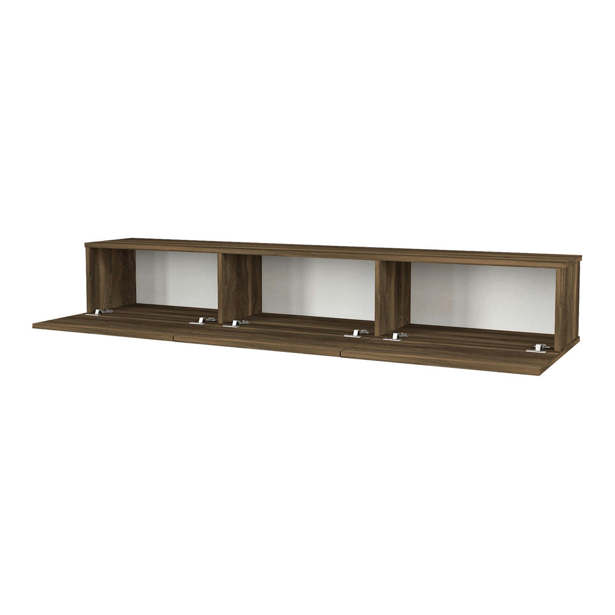 TV-ELEMENT Vihti - Walnussfarben, Holzwerkstoff (180/29.5/31cm) - [en.casa]
