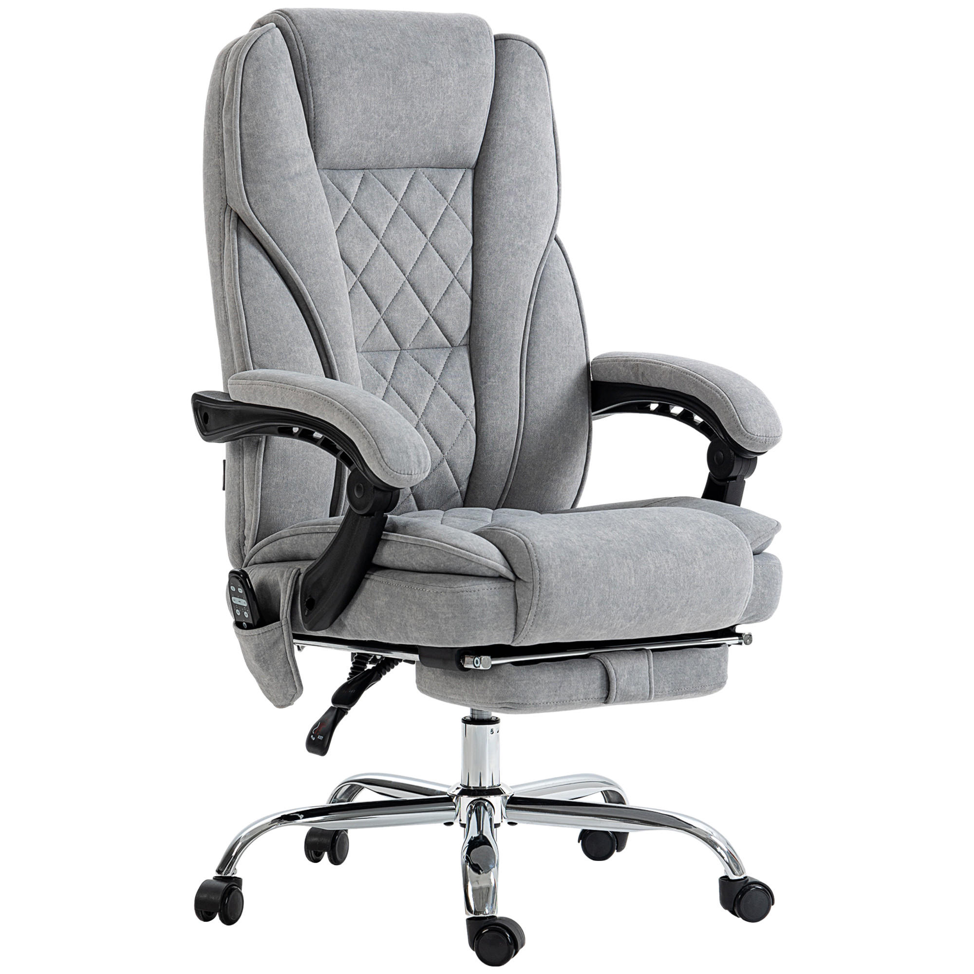 Vinsetto KANCELÁŘSKÁ ŽIDLE s vibrační masáží, ergonomická kancelářská židle s vyhříváním