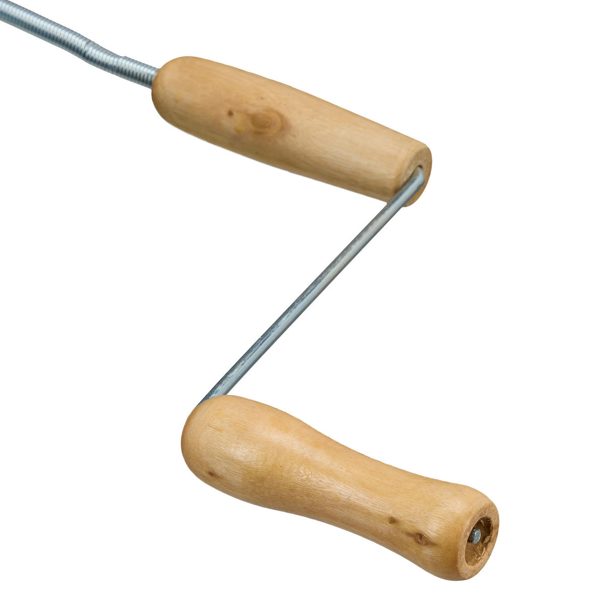 ROHRREINIGUNGSSPIRALE - Silberfarben, Holz/Metall (1500/17/3cm) - Relaxdays