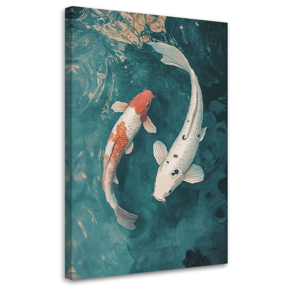 LEINWANDBILD Tiere 60x90cm - Blau, Textil (60/90cm) - Feeby