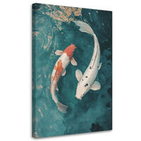 LEINWANDBILD Tiere 60x90cm - Blau, Textil (60/90cm) - Feeby