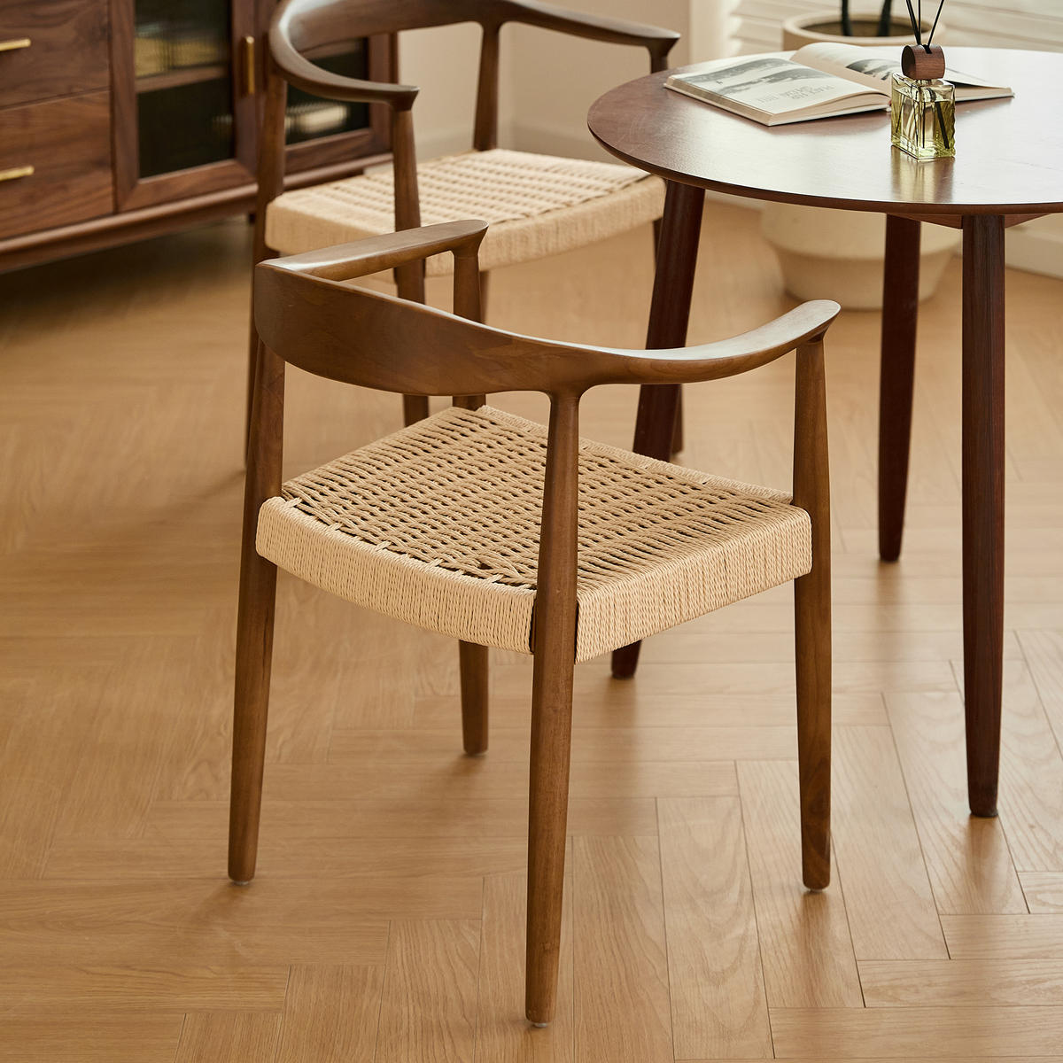 STUHL 2er-Set dunklem Holz Dunkelbraun - Braun, Holz (64/72/53cm) - Nordlys