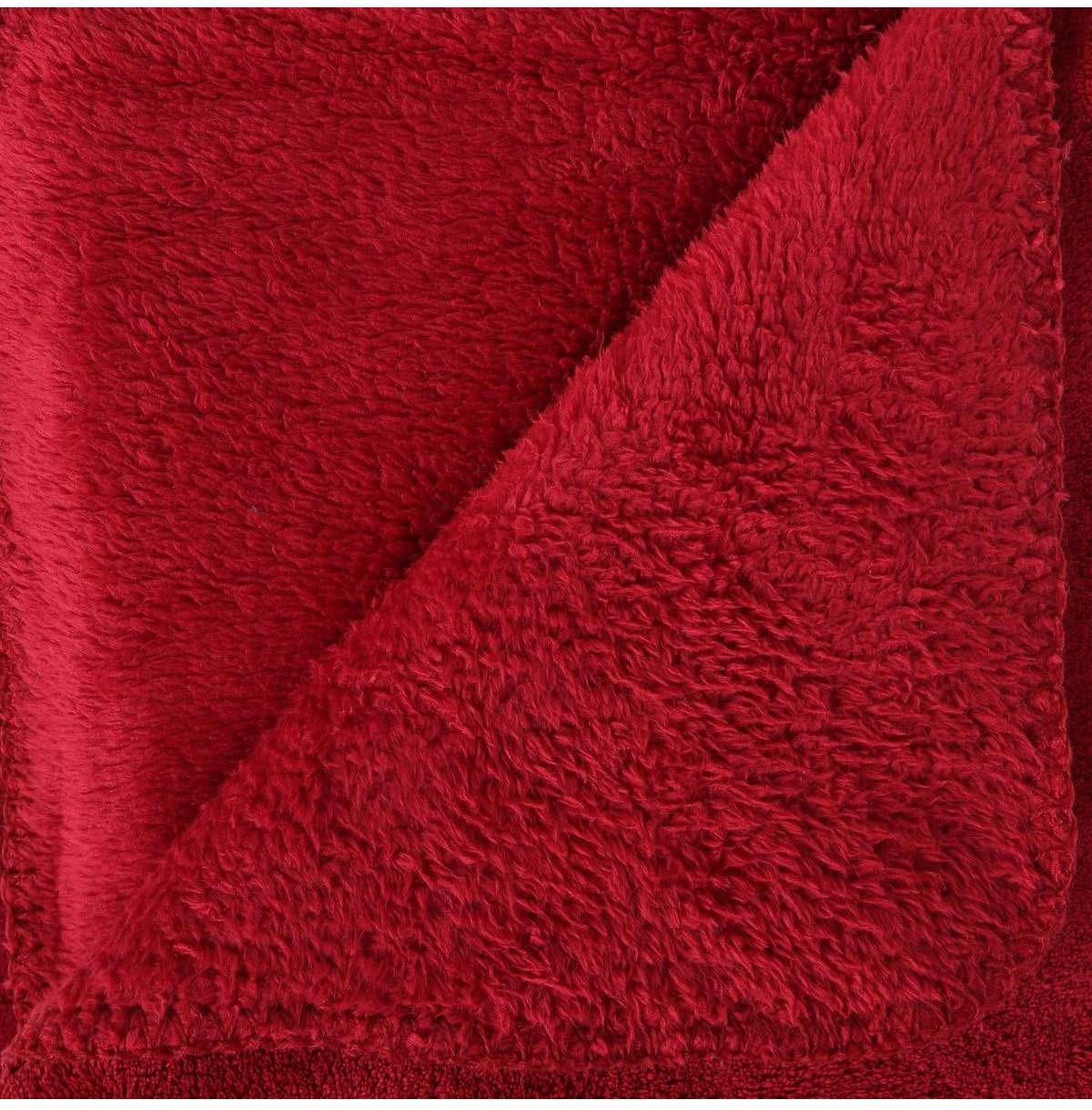 FLEECEDECKE 180 cm - Rot, Textil (180/230cm) - Atmosphera Createur d´interieur