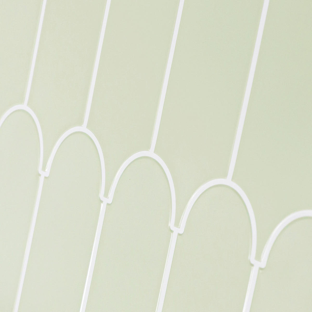 FLIESENAUFKLEBER 1 Stück 30,5 x 30,5 cm Selbstklebende Fliesen - Corbe Verde - Grün, Kunststoff (30.5/0.16/30.5cm) - Mazovia