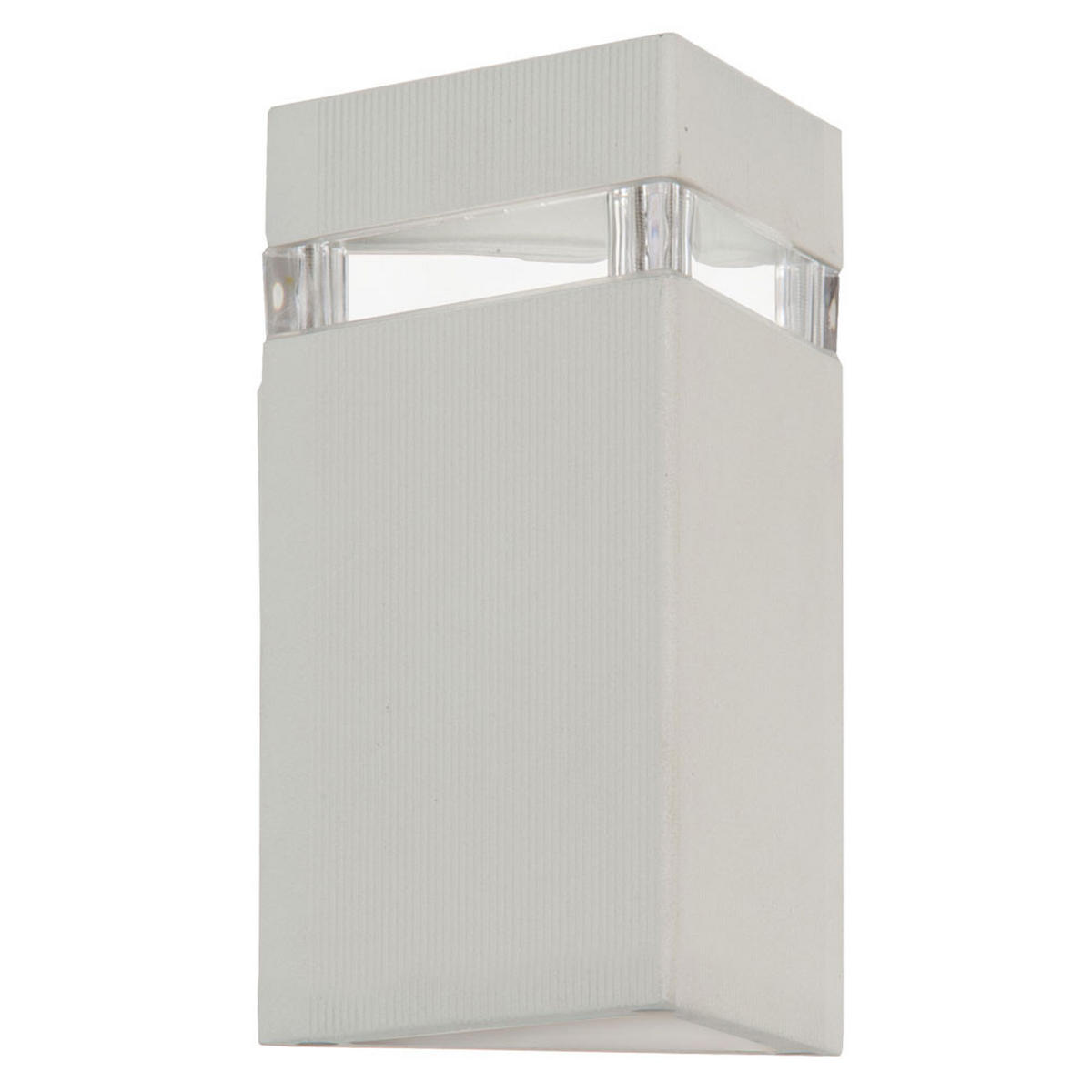 AUSSEN-WANDLEUCHTE ESTERNA Weiß lackiert - Weiß, Glas (11/15.3/13.5cm) - Esto