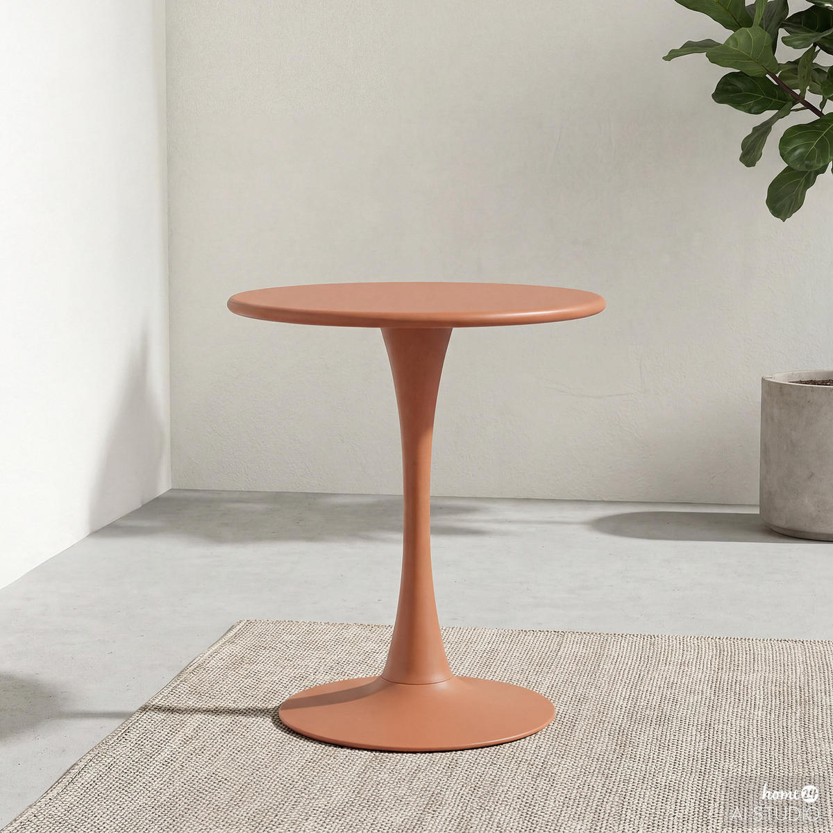 GARTENTISCH - Stahl - Terracotta, Metall (60/60/75cm) - home24