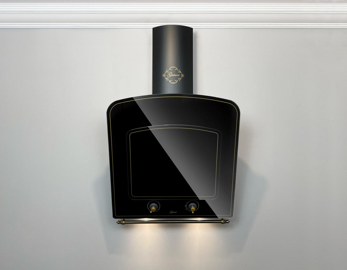 DUNSTABZUGSHAUBE GCH S 142 60 BL N 60 cm Schwarz - Schwarz, Metall (60/139.8/35.5cm) - Gurari