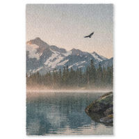 KOBERCE - Hory - Voda - Stromy - 140x200 cm - viacfarebná, textil/plast (140/0.4cm) - OnlyWow