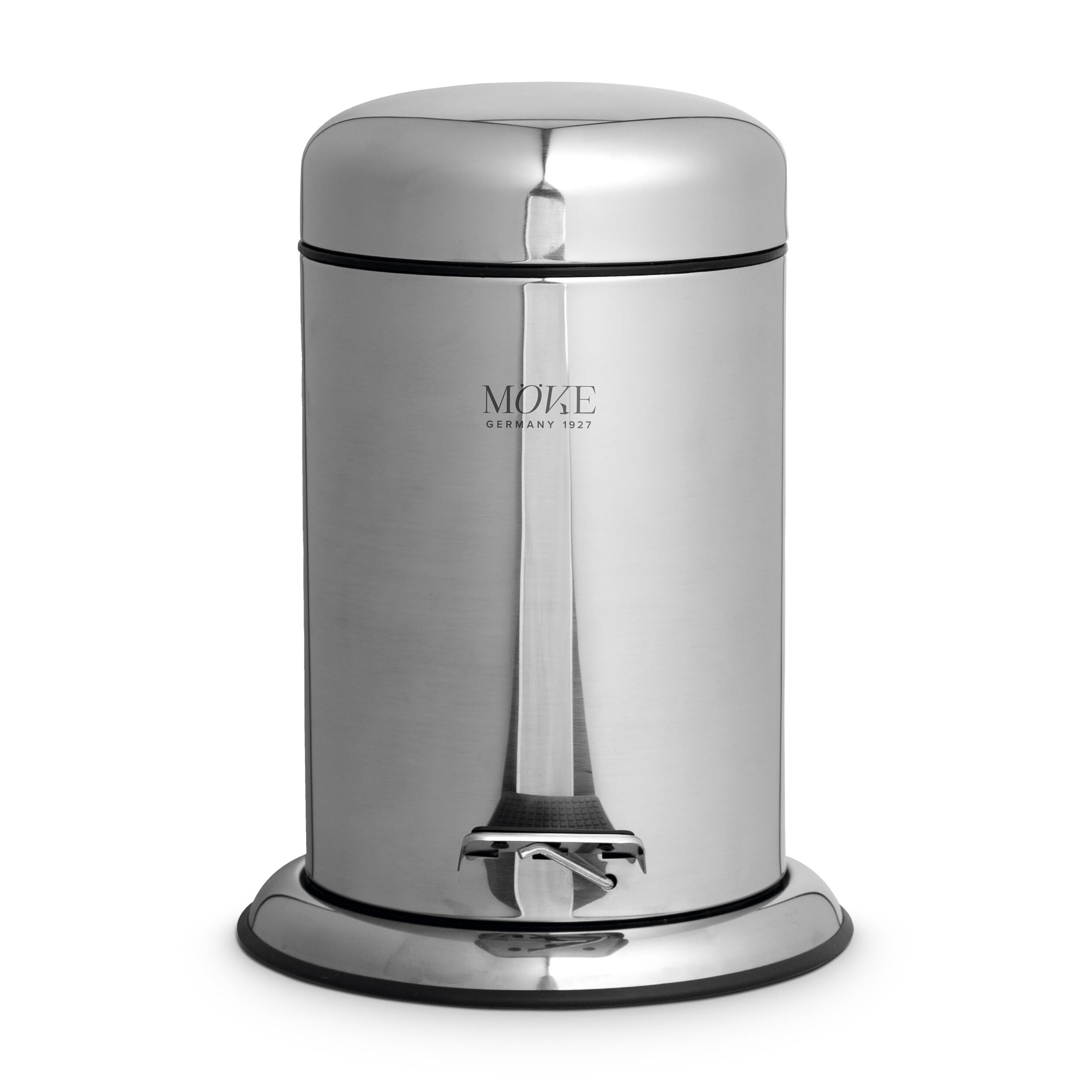 TRETEIMER PUSH - Silberfarben, Metall (22/30/22cm) - MÖVE