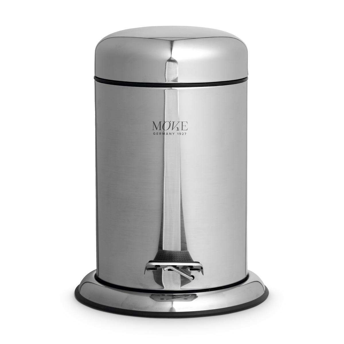 TRETEIMER PUSH - Silberfarben, Metall (22/30/22cm) - MÖVE