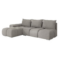 ECKSOFA Bestii, Seite: Links - Schwarz/Grau, Holz/Kunststoff (270/183cm) - MIRJAN24