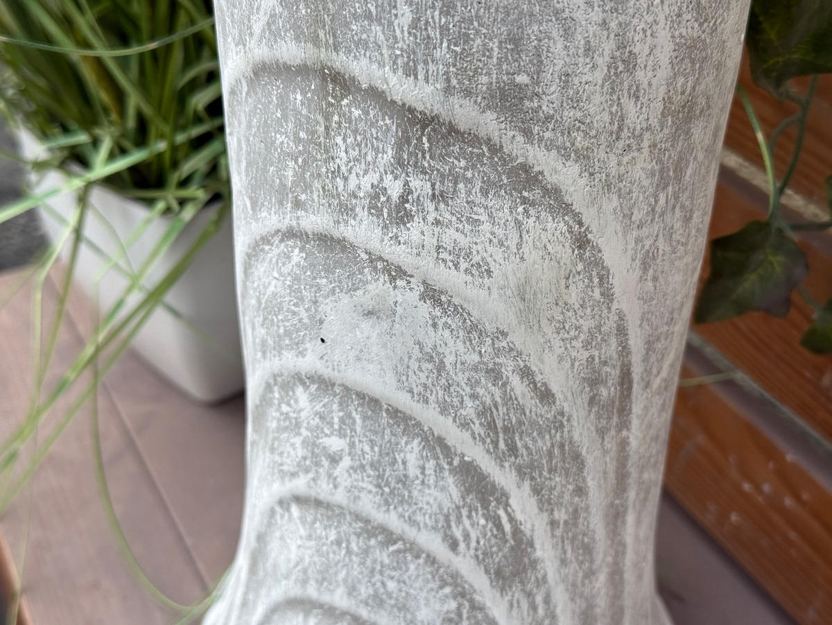 GARTENSÄULE Blumensäule aus Steinguss 40 cm frostfest - Grau, Stein (18/40/18cm) - stoneandstyle