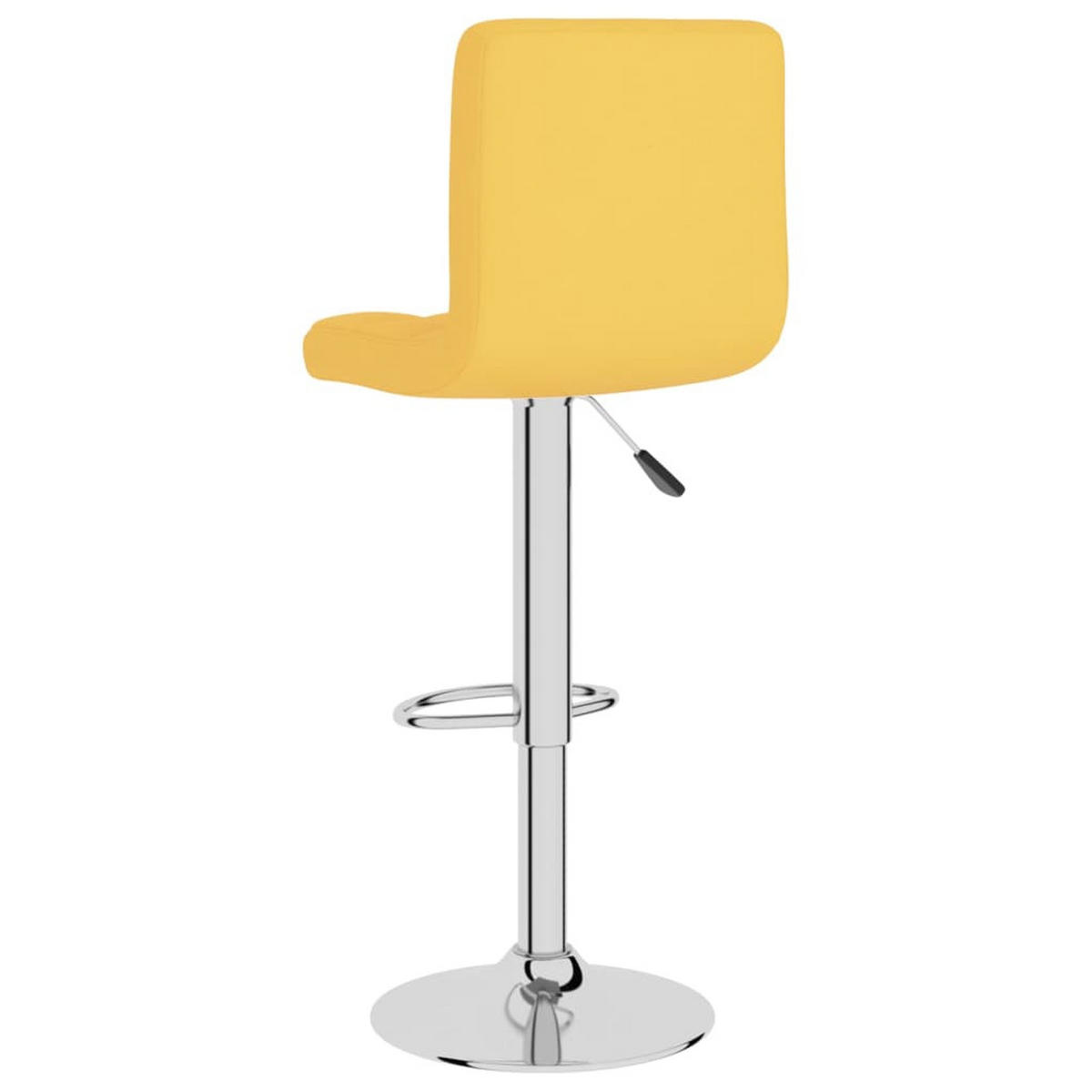 BARHOCKER 2er set Senfgelb Stoff - Gelb/Silberfarben, Textil/Metall (47/111/40cm) - vidaXL
