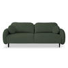 SCHLAFSOFA Bafra Olive Velours - Schwarz/Olivgrün, Holz/Textil (232/92/102cm) - Selsey