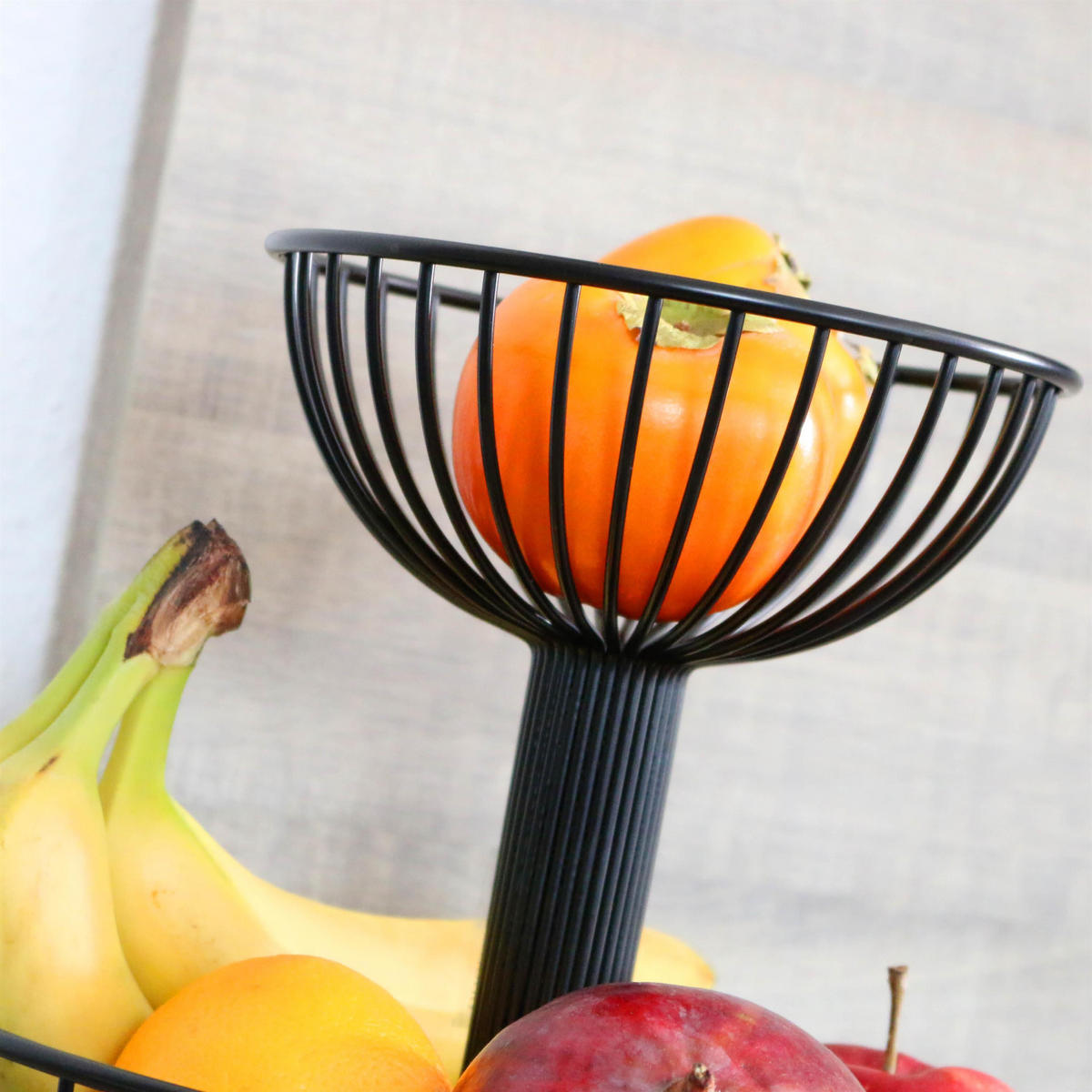 OBSTSCHALE, schwarz, Metall - Schwarz, Metall (23cm) - bremermann