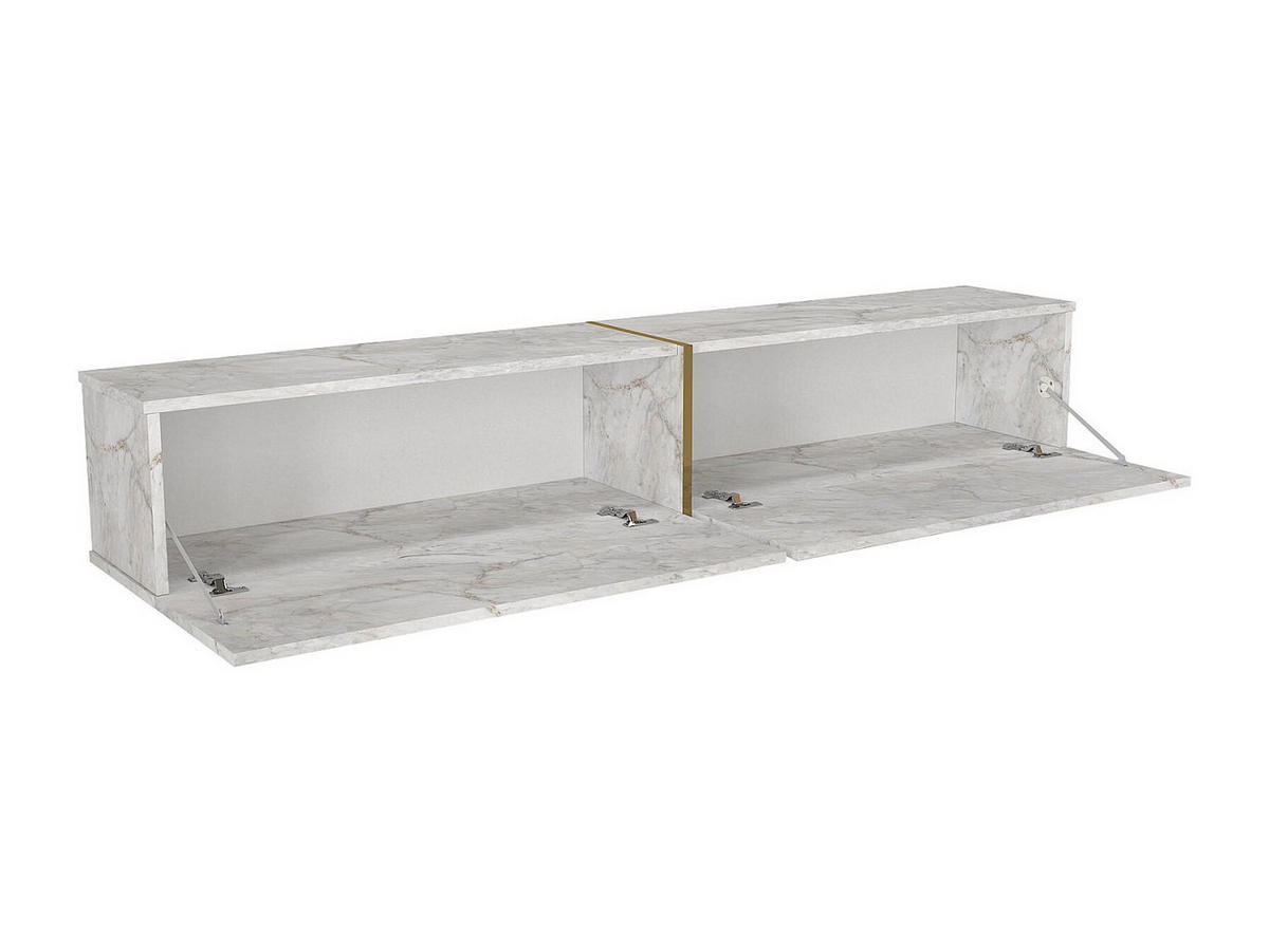 TV-HÄNGESCHRANK - 181.8 cm x 31.7 cm - holz - weiß Dinoma - Weiß, Holz (181.8/30/31.7cm) - Vente-Unique