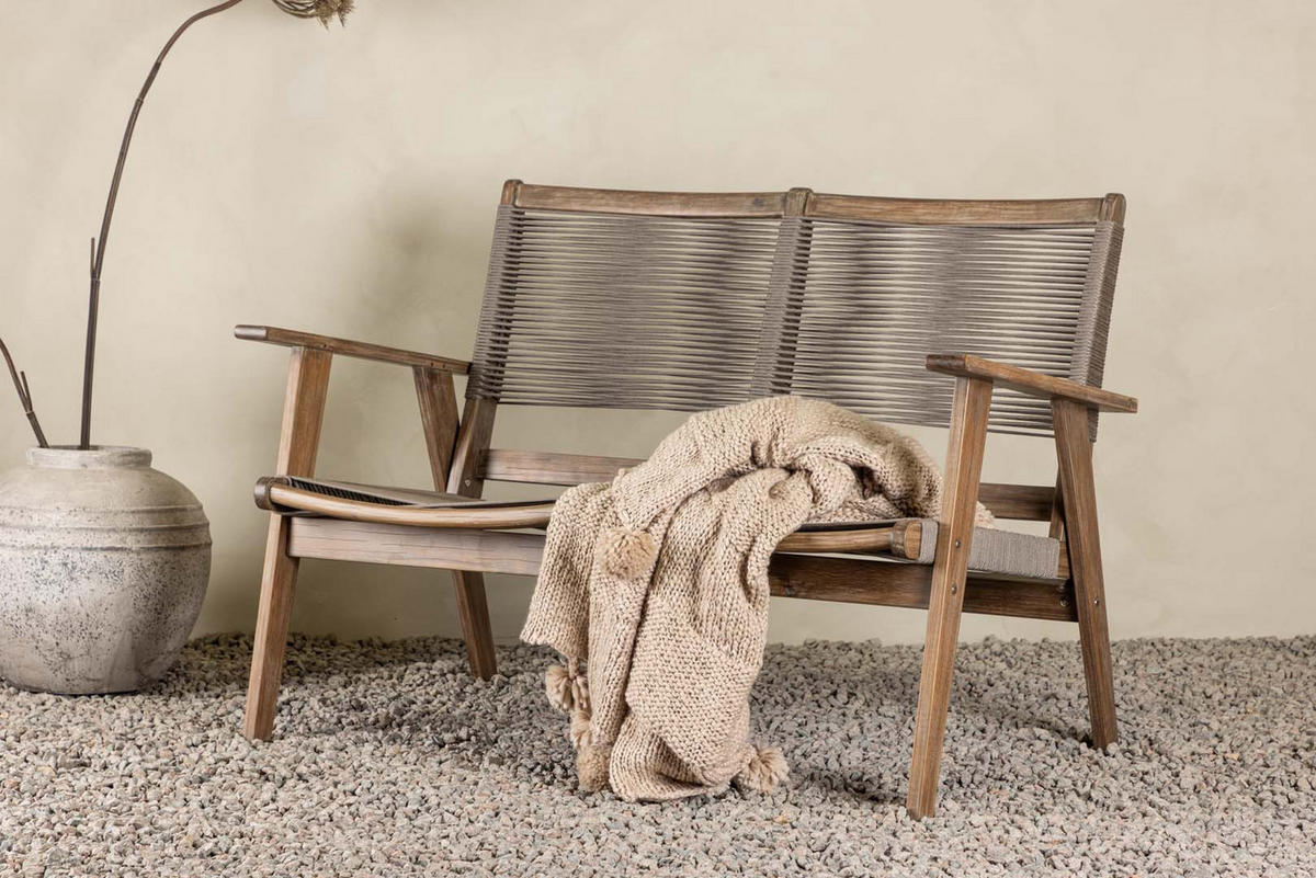 GARTENSOFA braun - Braun, Holz (120/88/72cm) - ebuy24