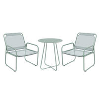 GARTENMÖBEL Set, Stahl, Mesh, Grün - Grün, Textil/Metall - Outsunny