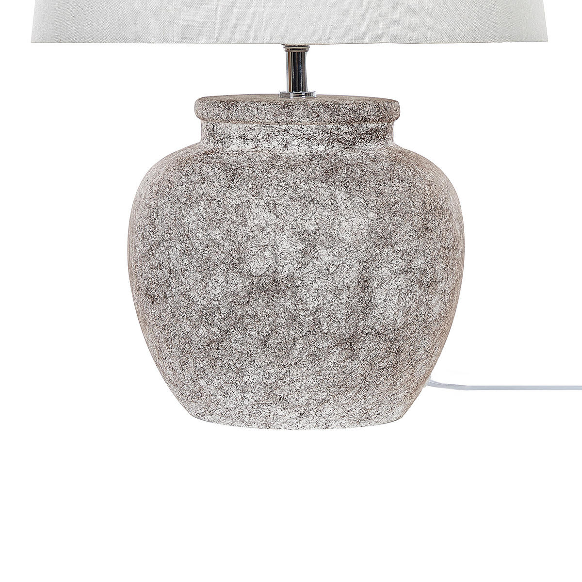 TISCHLAMPE Mareb 35/35/47 cm - Beige, Keramik (35/35/47cm) - Beliani
