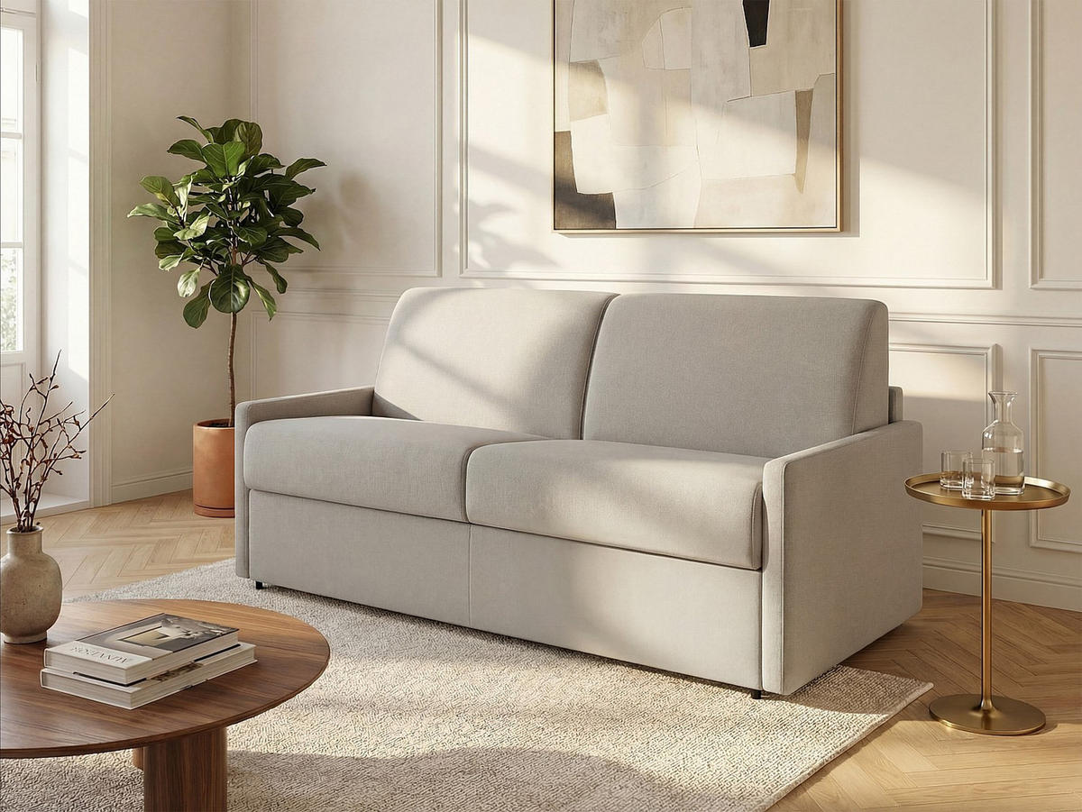 SCHLAFSOFA - 3 Personen - stoff - beige Calife - Beige, Textil (170/99/223cm) - Vente-Unique