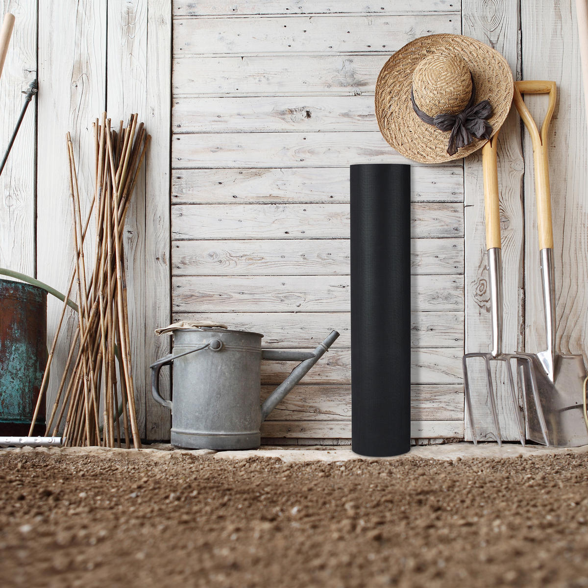 UNKRAUTVLIES - Schwarz, Kunststoff (100/0.1/5000cm) - Relaxdays