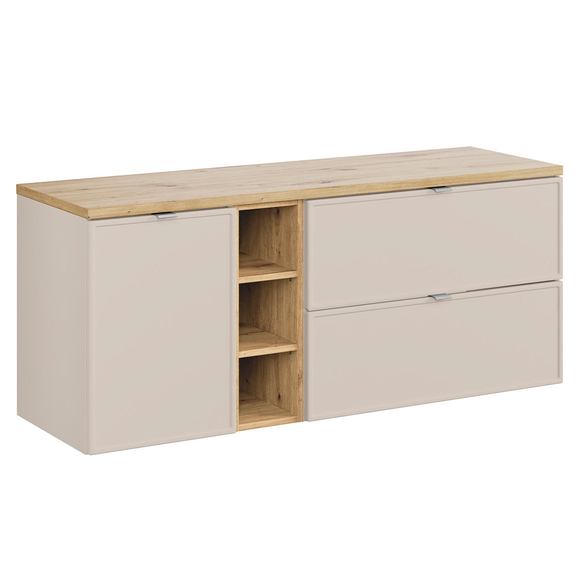SKŘÍŇKA POD UMYVADLO 140.6cm Alba Kašmír - béžová, kompozitní dřevo (140.6/59/46cm) - Petits-meubles