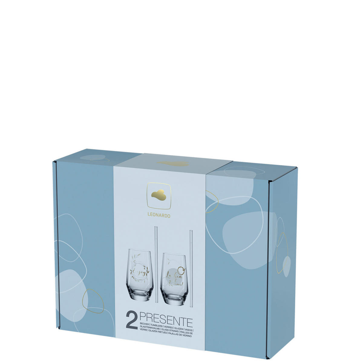 TRINKGLÄSER Presente bunt 300 ml 4er Set - Multicolor, Glas (0.001L) - Leonardo Living