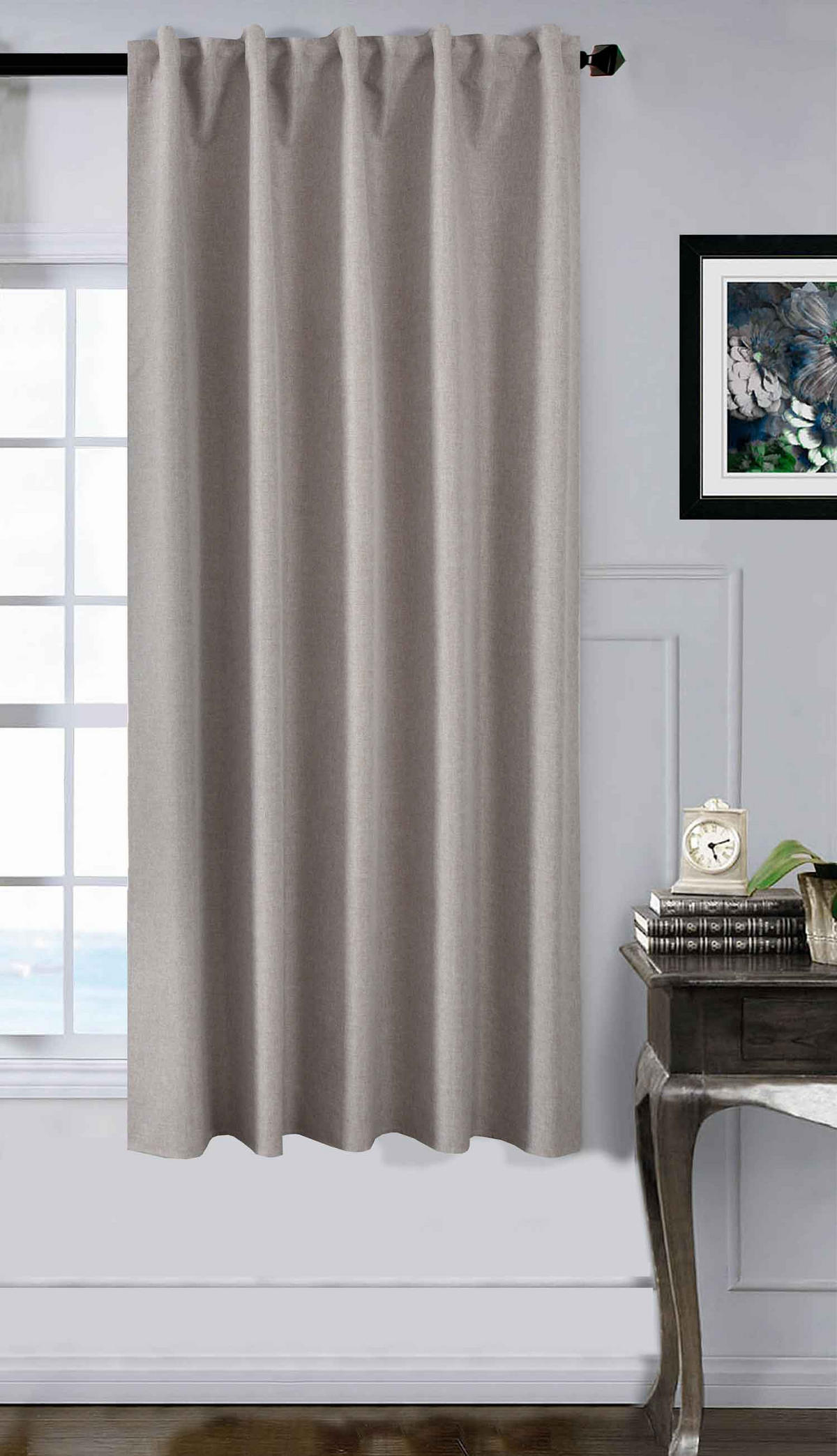 VORHANG BOSTON DARK HxB 175x140 cm Taupe - Taupe, Textil (140/175cm) - Gardinenbox