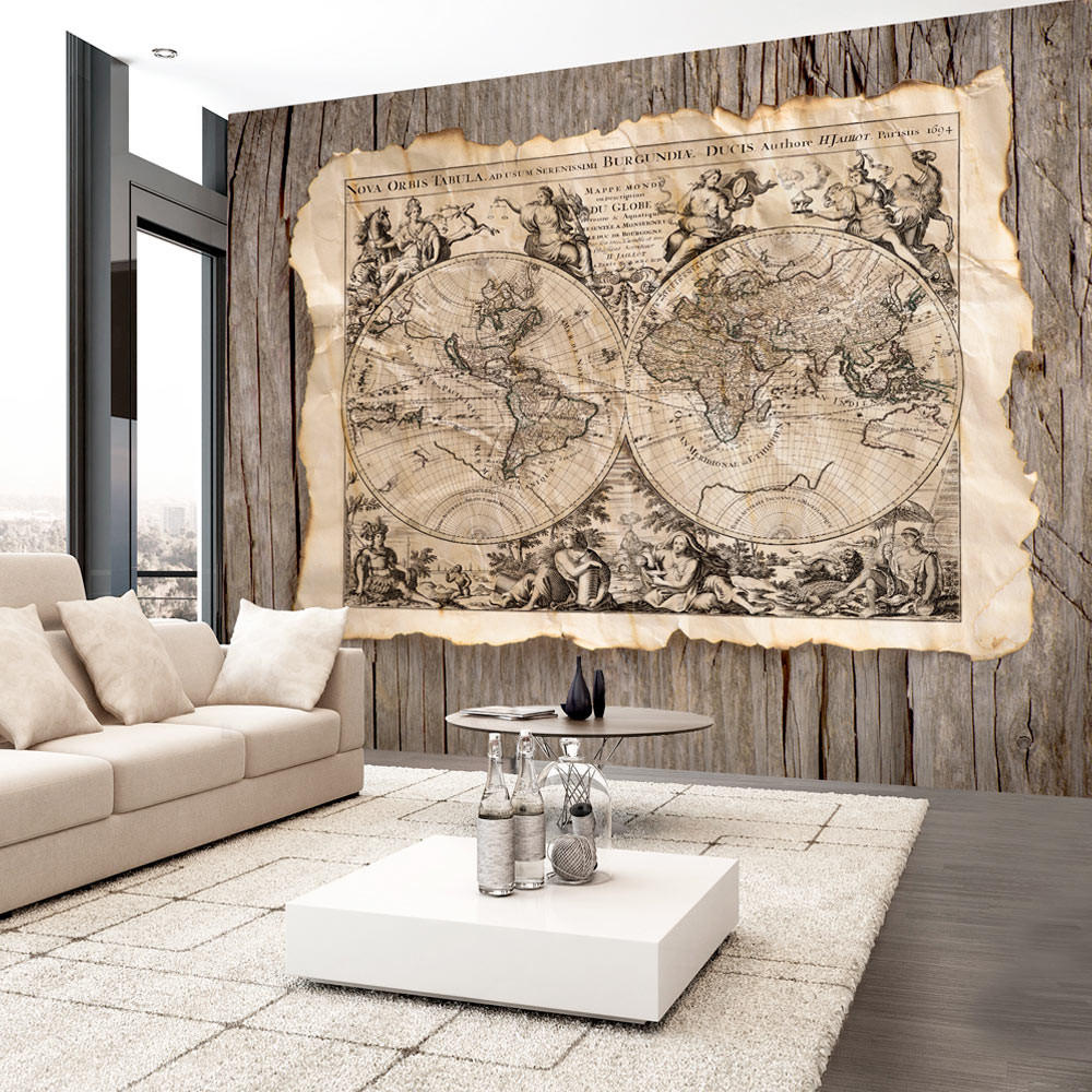 SELBSTKLEBENDE FOTOTAPETE 441/315 cm - Schwarz/Braun, Kunststoff/Textil (441/1cm) - KUNSTLOFT