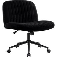 BÜROSTUHL ohne Armlehnen Stoff Schwarz - Schwarz, Textil (64/96/49.5cm)