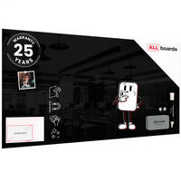 GLASBOARD - Schwarz 120x60cm - Schwarz, Glas (120/60/0.7cm) - ALLboards
