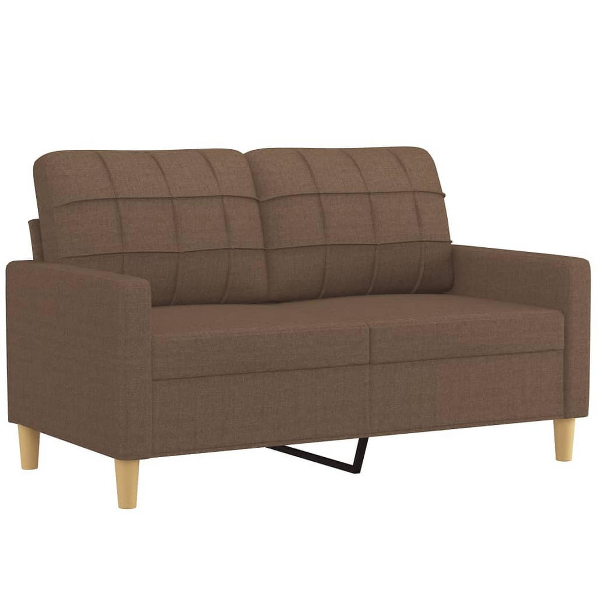 SOFAGARNITUR 4-TLG. Mit Kissen Braun Stoff - Braun, Textil (50/41/60cm) - vidaXL