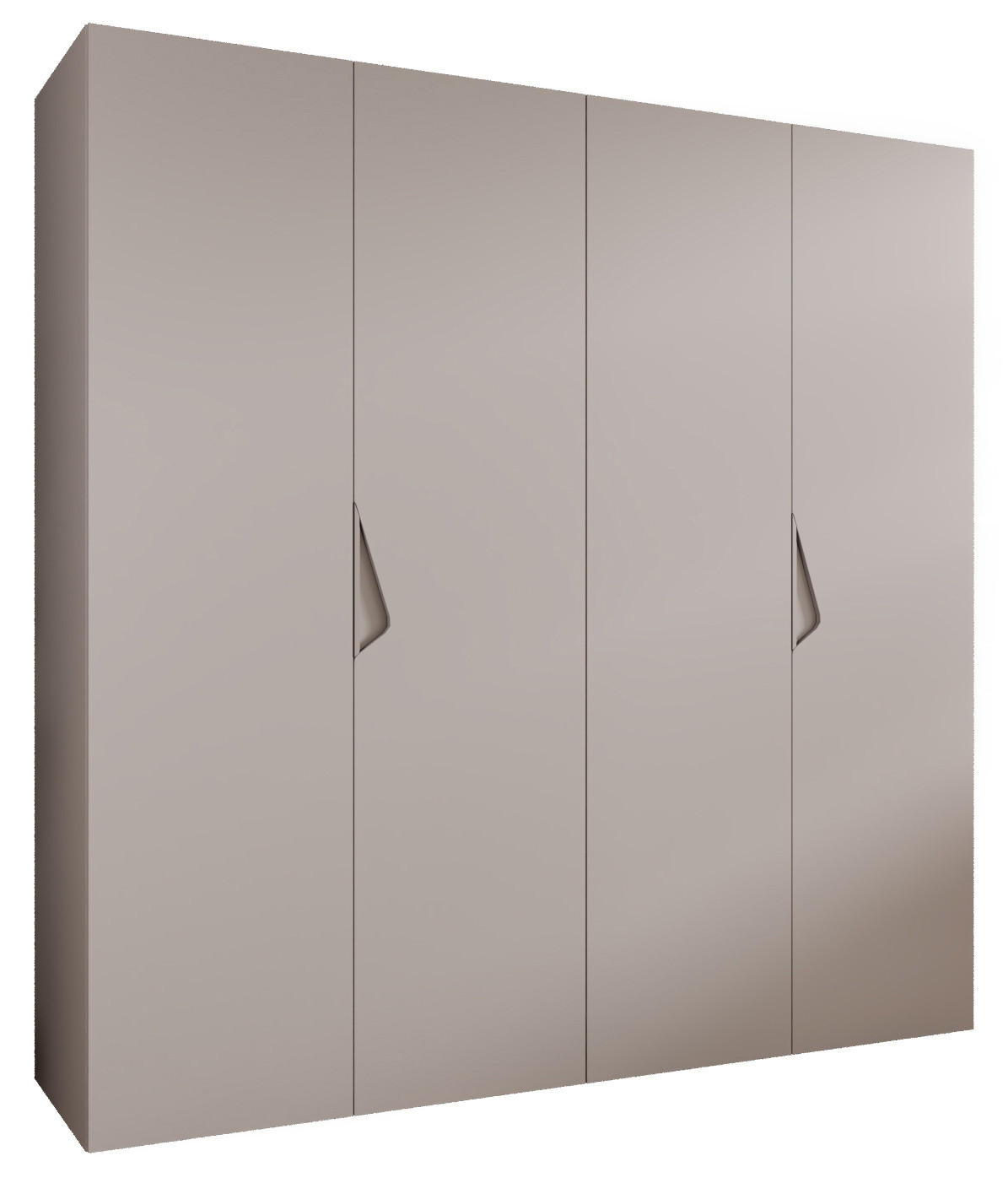 DREHTÜRENSCHRANK 202/200/52 4-türig - Beige, Holz/Metall (200/202/52cm) - Abiks Möbel
