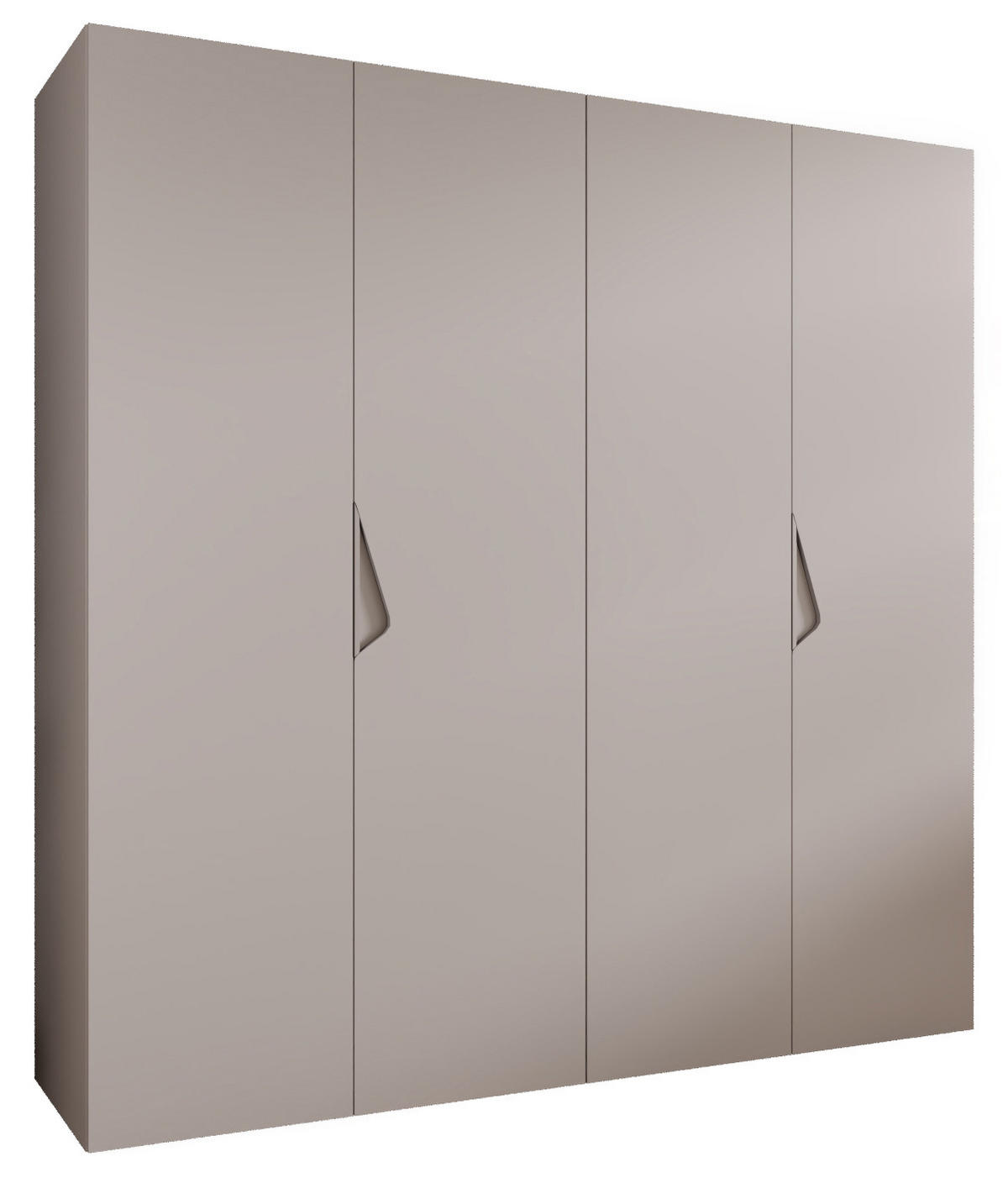 DREHTÜRENSCHRANK 202/200/52 4-türig - Beige, Holz/Metall (200/202/52cm) - Abiks Möbel