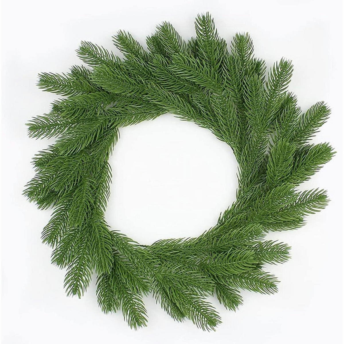 KÜNSTLICHE Tannenzweige 30 Stück 28 cm - Grün, Kunststoff (28cm)
