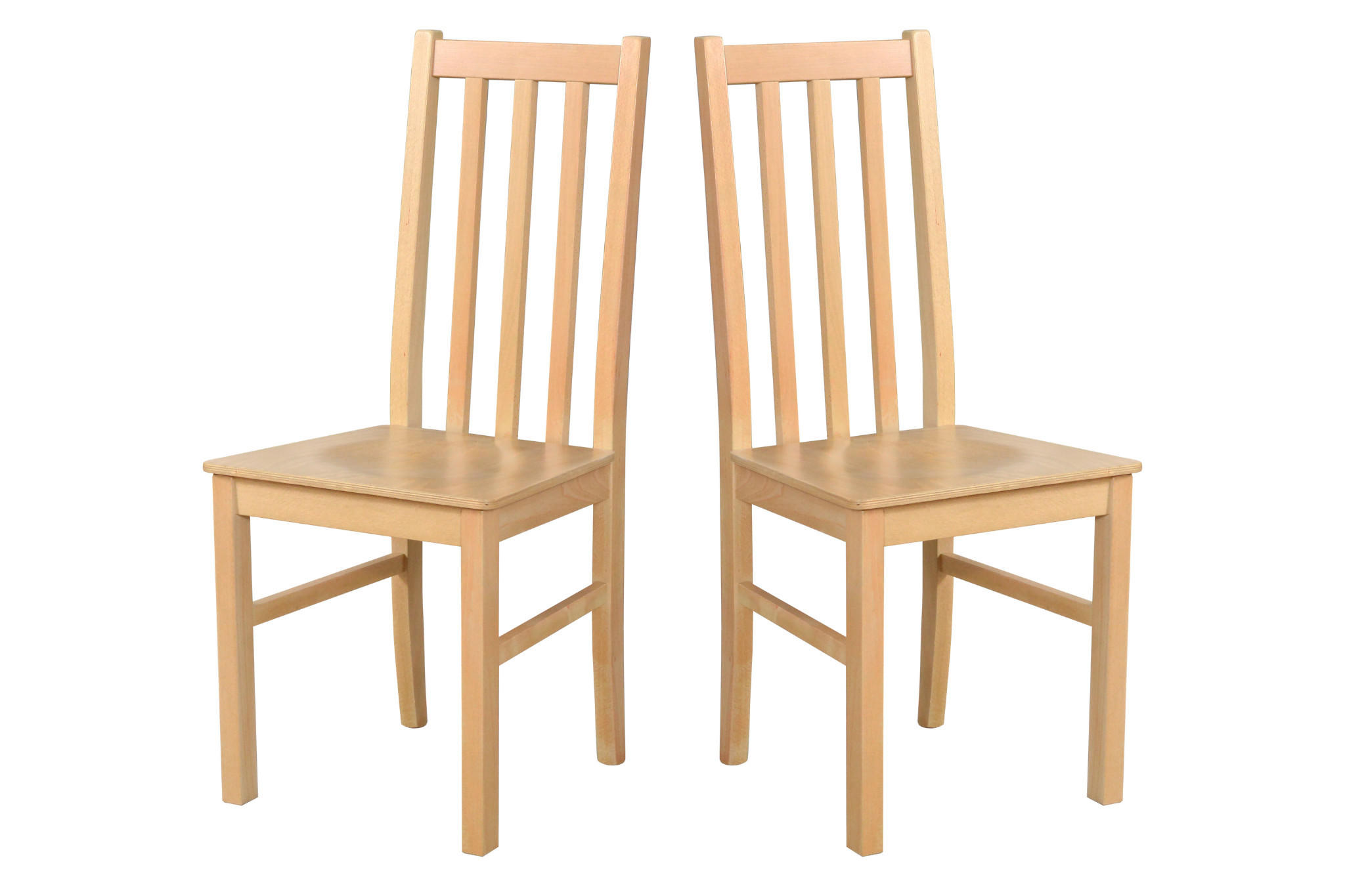 STUHL 2er BOS 10 D, grandson - Beige, Holz (43/94/40cm) - Leaf Design