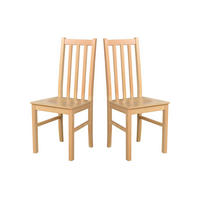 STUHL 2er BOS 10 D, grandson - Beige, Holz (43/94/40cm) - Leaf Design