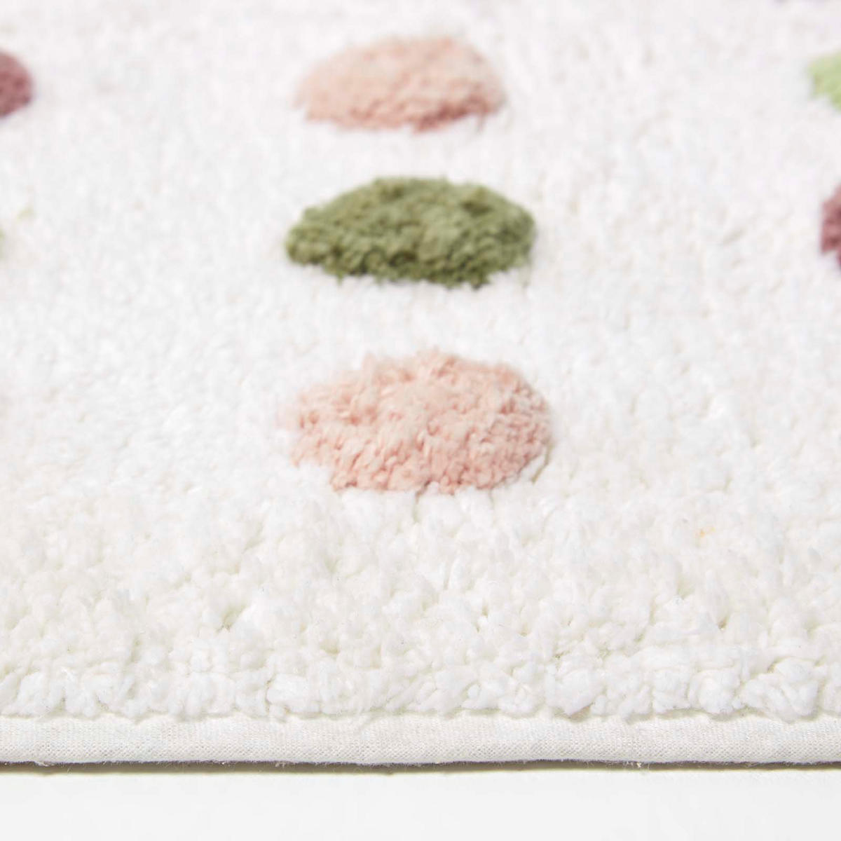 BADEMATTE Punkte 50/80 cm, Baumwolle - Multicolor, Textil (50/80cm) - Homescapes