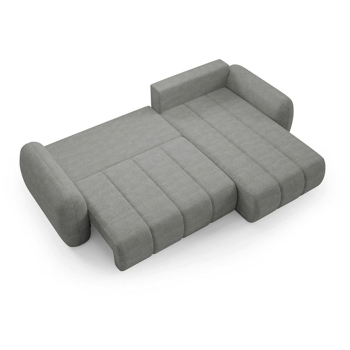 ECKSOFA Cesar 3 Sitzplätze Hellgrau - Grau, Holz (304/190cm) - Petits-meubles