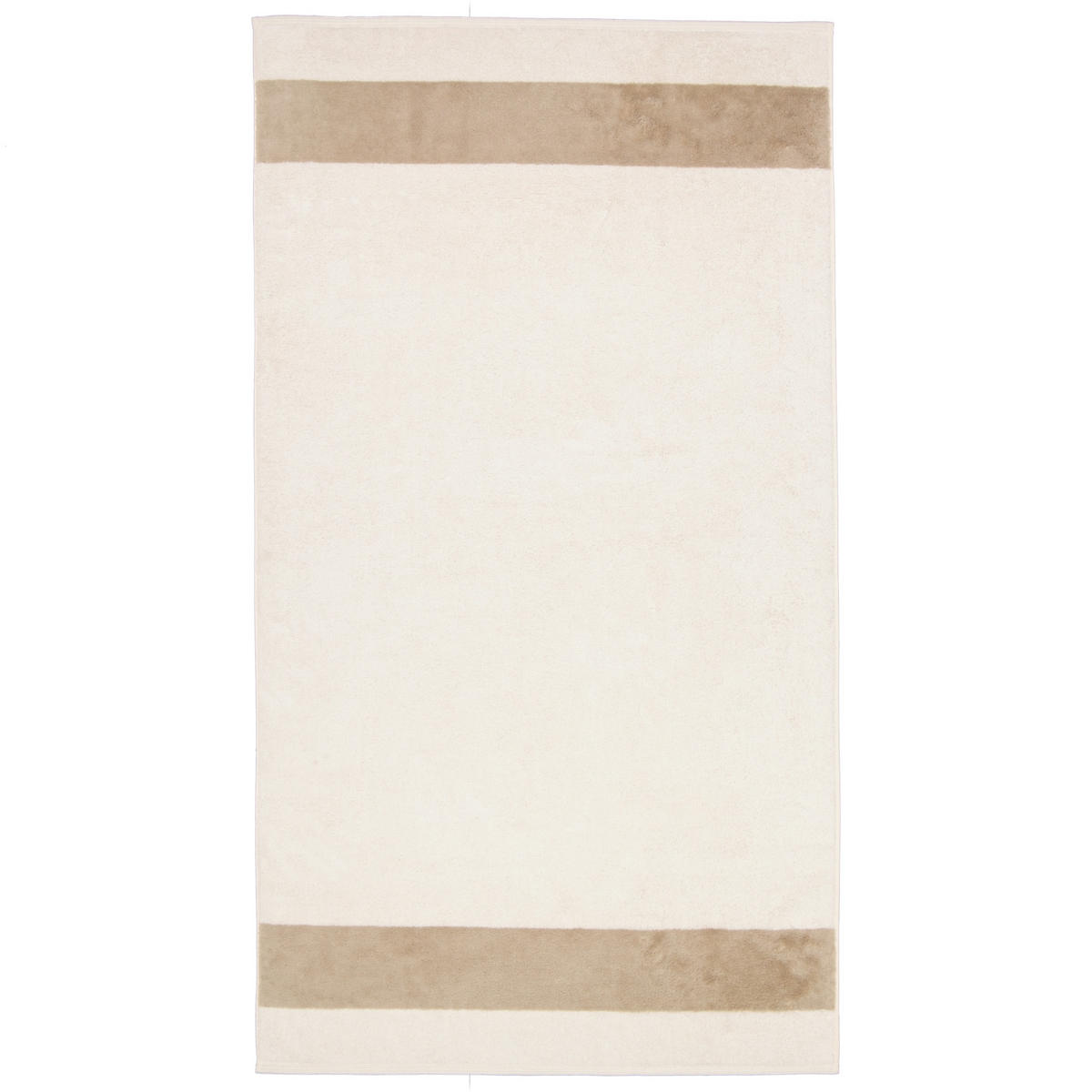 HANDTÜCHER LUXURY DOUBLE 2560 CASHMERE - 33 - Beige, Textil (80/150cm) - Zöllner