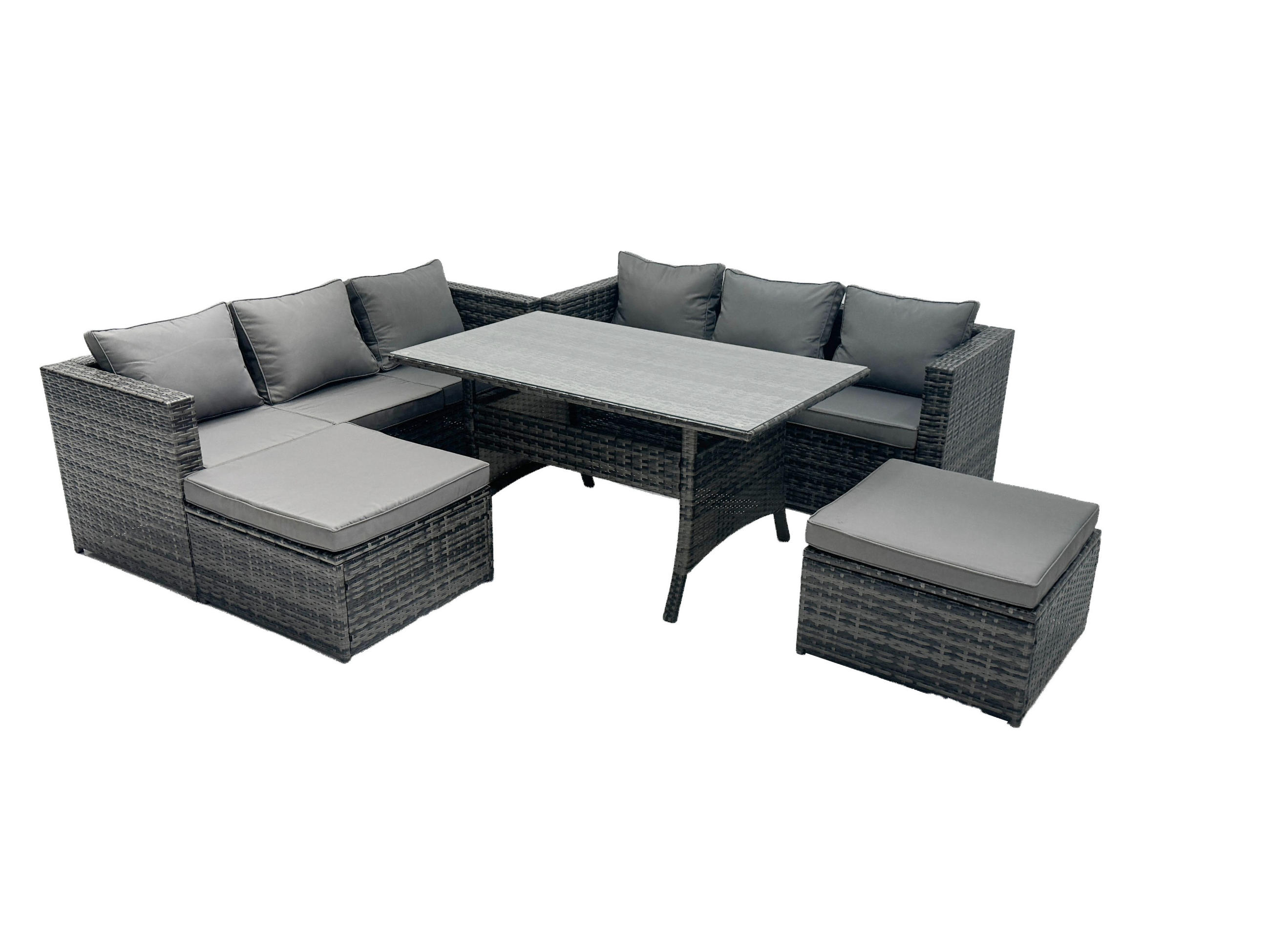 Fimous Loungegarnitur Dunkelgrau