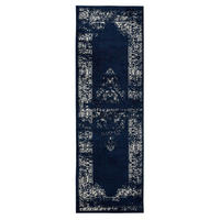 VINTAGE-LÄUFER Sia 80/240 cm - Blau, Kunststoff (80/240cm) - benuta