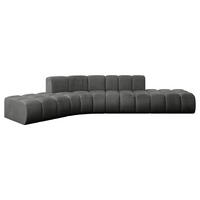 ECKSOFA modulares Sofa Solven-L1 - 380x174x70 cm Dunkelgrau - Dunkelgrau, Holzwerkstoff/Textil (380/174cm) - ALTDECOR