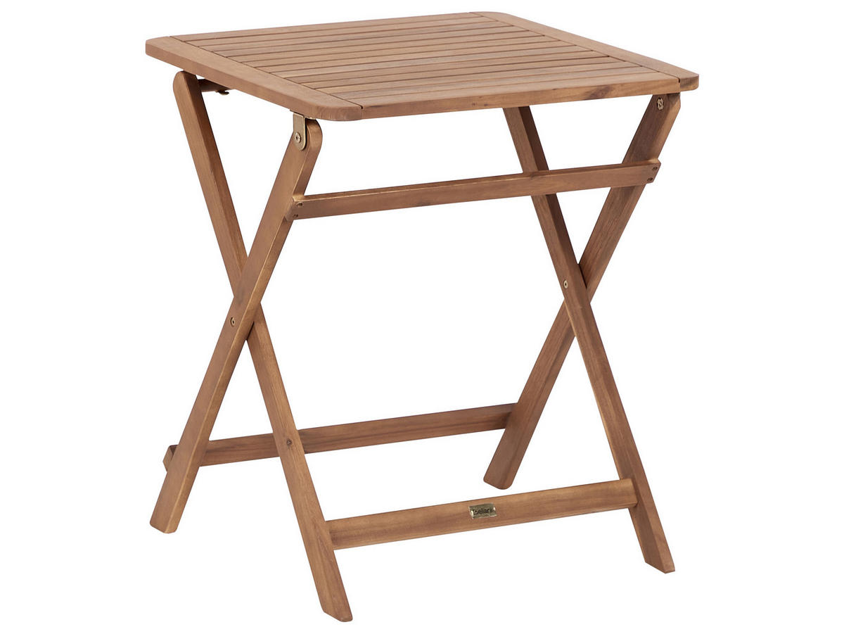 BISTRO-SET 2-Sitzer Heller Holzfarbton Paraggi - Hellbraun, Holz - Beliani