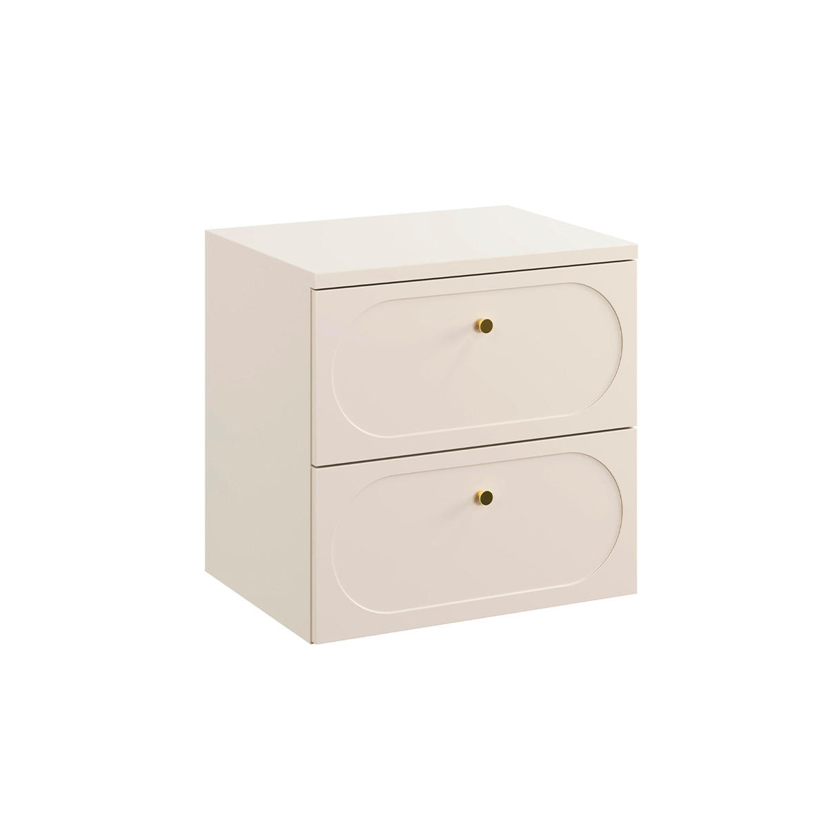 WASCHTISCHUNTERSCHRANK 60.6cm Sanae Sandbeige - Beige, Holzwerkstoff (60.6/59/46cm) - Petits-meubles