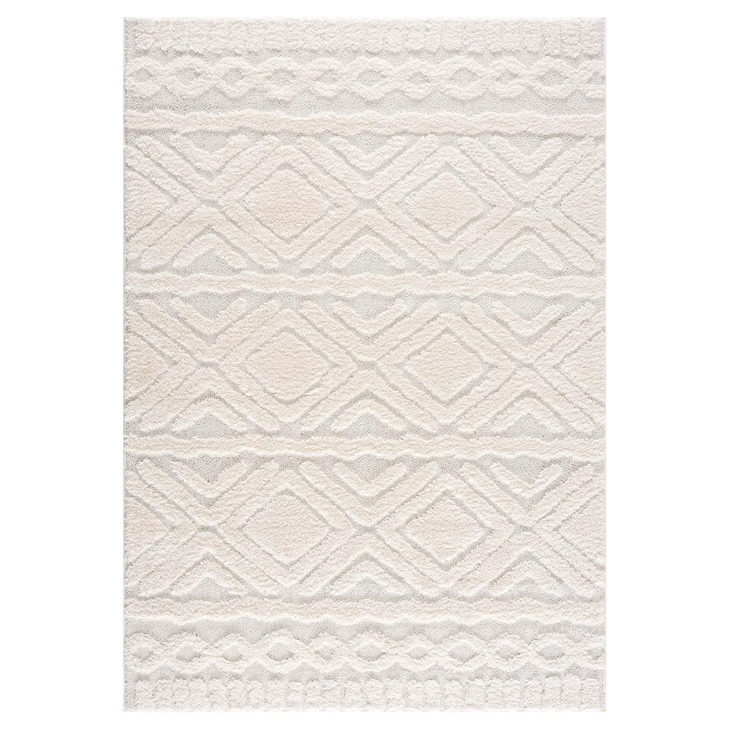 HOCHFLOR-TEPPICH Focus 3382 Creme 80x150 cm - Creme, Textil (80/150cm) - carpet city