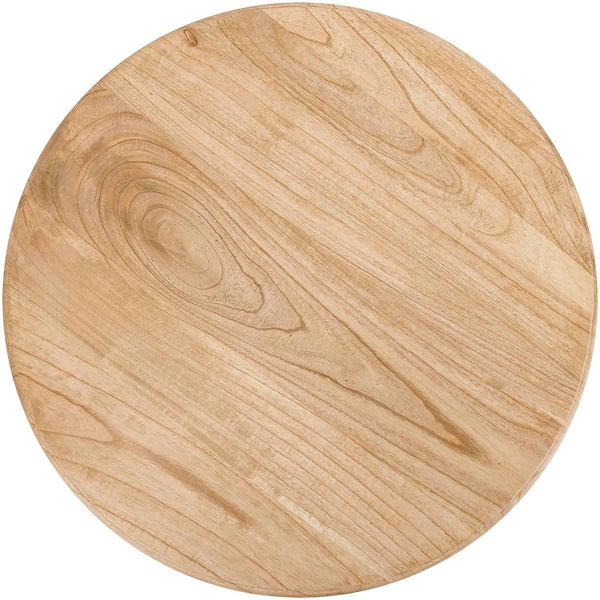 BEISTELLTISCH rund 70 cm Holz Natura - Eukalyptusholzfarben/Braun, Holz (70/70/76cm) - CLP