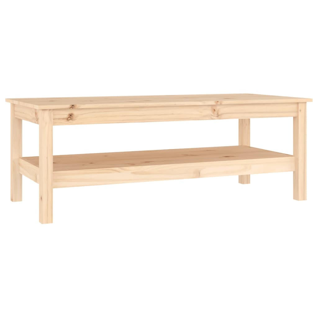 COUCHTISCH 110x50x40 cm Massivholz Kiefer - Braun, Holz (50/110/40cm) - furnicato